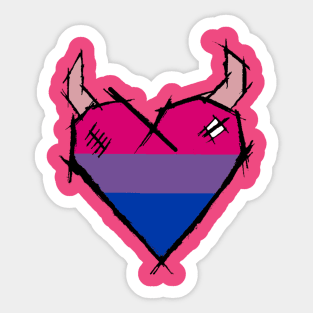 Bisexual Heart Sticker